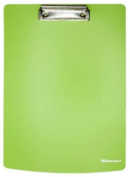 Доска-планшет с прижимом А4 22,6х31,5см 2мм пластик салатовый Silwerhof 1/30