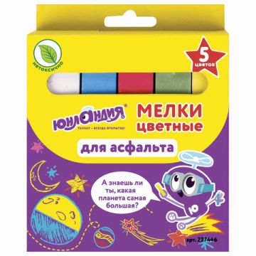 Мелки цветные 05шт квадратный ЮНЛАНДИК И КОСМОС ЮНЛАНДИЯ 1/30