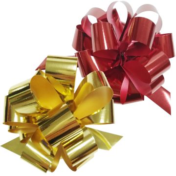 Бант-шар 6,5см металлик 2 цвета 5/5