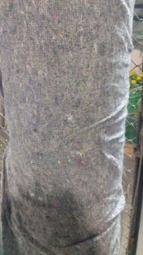 Нетканое холстопрошивное полотно ХПП 1,5м серое (50 п.м)  РТ 1/1