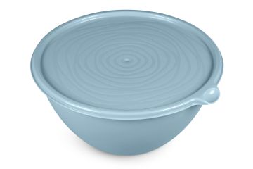 Салатник 3,2л (пищевой) с крышкой голубой Риччи 1/14