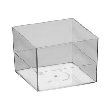 Креманка 60мл 47х47мм чаша  Куб прозрачная Кристалл 15/240