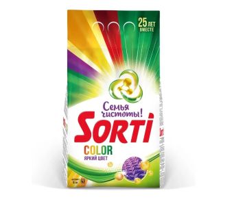 Порошок стиральный SORTI 6кг Color автомат 1/1