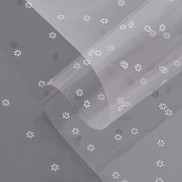 Ролик 100см х10м пленка полипропилен с рисунком Цветочки 1/10