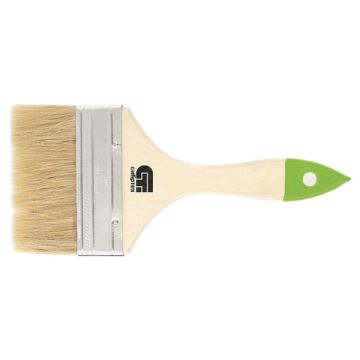 Кисть плоская 100мм натуральная щетина, для масляных краскок, лаков СИБРТЕХ 1/1