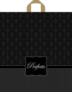 Пакет с петлевой ручкой (37х40)-95 Перфекто Сильвер Тико 25/300