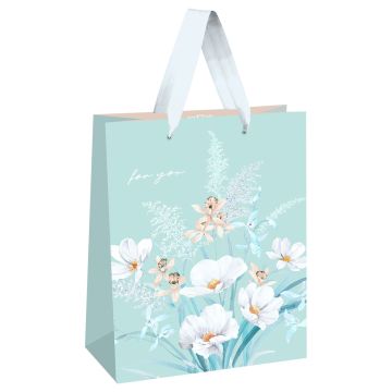 Пакет подарочный бумажный (11х14х6,5) матовый MESHU Bouquets 1/12