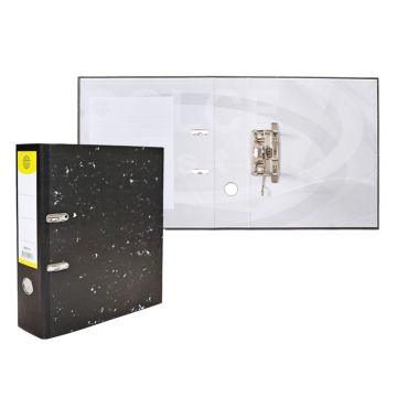 Папка-регистратор А4 50мм Dolce Costo с мраморным покрытием черная 1/42