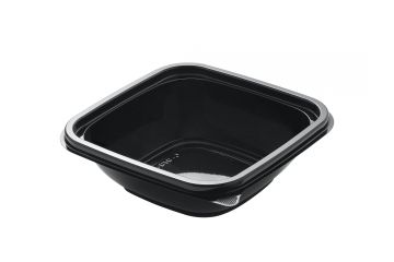 Контейнер ПЭТ 250мл (125х125х39) С-12/12 черный UPAX-UNITY (крышка 458048) 50/1000 