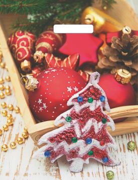 НГ Пакет с вырубной ручкой (31х40)-60 Блеск наряда Артпласт 50/1000