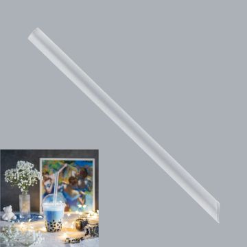 Трубочки для бабл-ти 210х12 прямые со скосом прозрачные в инд.упаковке (250шт) 1/7