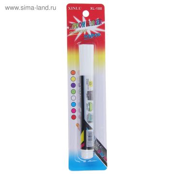 Маркер меловой белый 3мм сухостираемый в блистере WINDOW 1/480