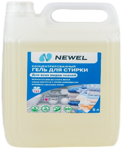 Средство жидкое 5л NEWEL для стирки универсальный 1/4