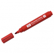 Маркер перманентный красный 3мм круглый наконечник OfficeSpace 1/12/1200