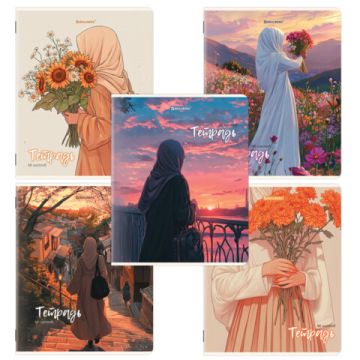 Тетрадь 48л А5  клетка обложка картон Восточная девушка BRAUBERG 1/5/100