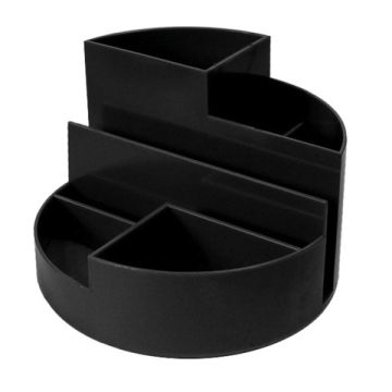 Подставка-органайзер 130х130х90мм 6 отделений черная ОР01 Профи СТАММ 1/8