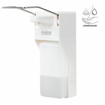 Диспенсер (дозатор) для антисептика и мыла универсальный с еврофлаконом 1л LAIMA 1/20 