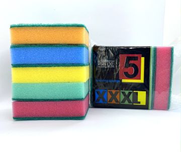 Губка для посуды макси (5шт) 110х70х30мм Гранд 1/30