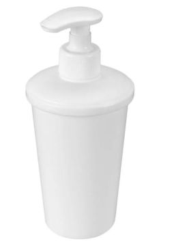 Диспенсер (дозатор) для жидкого мыла SCANDI 83х83х180мм 400мл белый