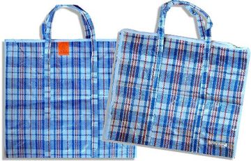 Сумка хозяйственная с молнией (60х50) Клетка 1/12/120