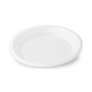 Тарелка d-210 СВЧ белая ПП ИнтроПластик 50/750