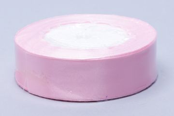 Лента атласная 25мм 25м розовая 5/5