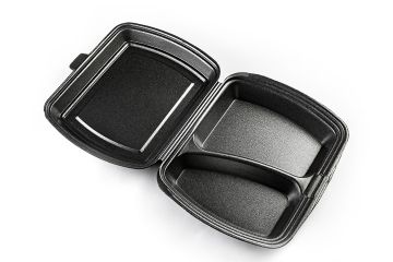 ВПС Ланч-бокс 2-сек (255х190х70) черный LB-max эко вспен ТДУ 100/100