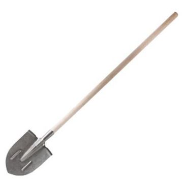 Лопата штыковая остроконечная с черенком рельс сталь 1/1