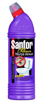 Средство жидкое 750мл чистящее Санфор-гель Хлорный Ультра белый 1/15
