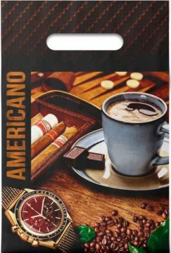 Пакет с вырубной ручкой (20х30)-30 Американо 100/2000