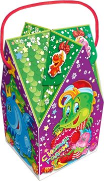 НГ Коробка до 0,6кг 140х140х200 Дедушка 1/200