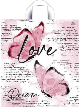 Пакет с петлевой ручкой (42х38)-37 Love Dream ТИКО 50/300