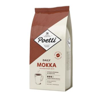 Продукты, Кофе в зернах  Poetti "Mokka" 1000 г 1/4 