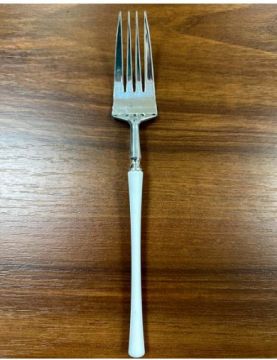 Одноразовая Вилка 200мм металлик с белой ручкой Royal Party (18шт) 1/36