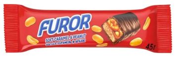 Продукты, Батончик шоколадный Furor 45 г 1/18