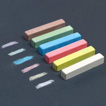 Мелки цветные 06шт квадратные Смешарики 1/100