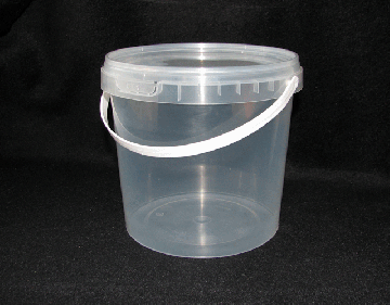 Ведро пищевое прозрачное 2,2л 75/75
