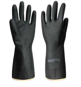 Резиновые перчатки К50Щ50 тип 2, р.М черн АЗРИХИМ 1/120
