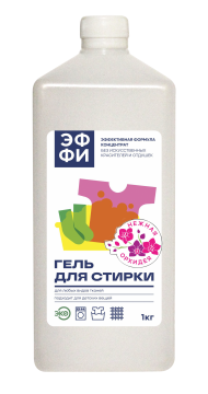 Средство жидкое 1л для стирки Эффективная формула Нежная орхидея ЭФФИ (эксперт 1000) 1/15 