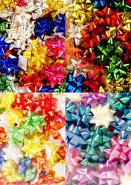 Бант-звезда 4см цвета микс 100/100