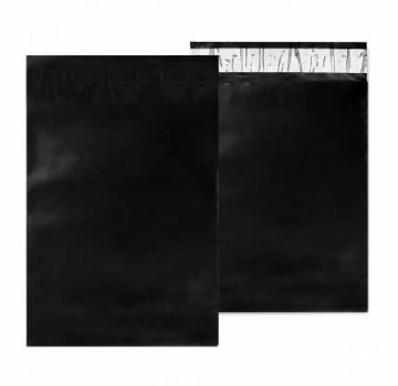 Курьер-пакет п/э 300х400+45мм 50 мкм клапан без кармана ЧЕРНЫЙ 50/1000