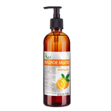 Мыло жидкое 500мл с дозатором Апельсин с глицерином GAS 1/18