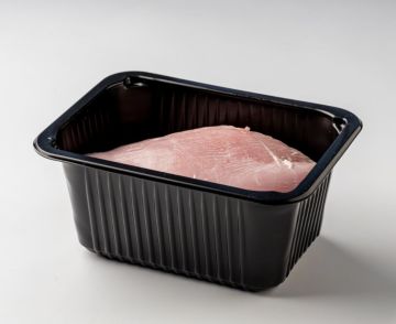 Лоток под запайку 187х137х63 черный ПП 1015мл А ЮУП 90/360 