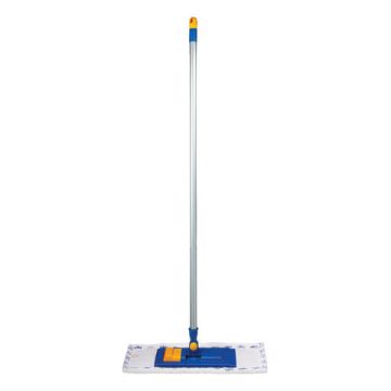 Швабра ЛАЙМА телеск.ручка, пласт.держ.40см насад МОП микроф/абразив (карман) для дома и офиса LAIMA 1/24