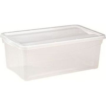 Ящик для хранения 5л с крышкой (330х190х120) кристалл 1/18