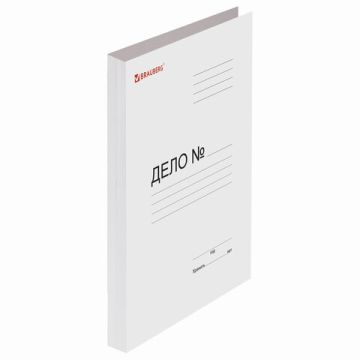 Скоросшиватель картон белый мел. BRAUBERG гарант. пл. 320г/кв.м. на 200 листов 1/25/200