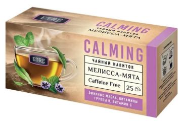 Продукты, Чай ETRE чайный напиток мята-мелисса 25 пакетиков Calming 37,5г 1/1
