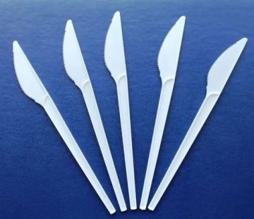 Одноразовый Нож пластиковый 155 мм белый Квант 100/2000