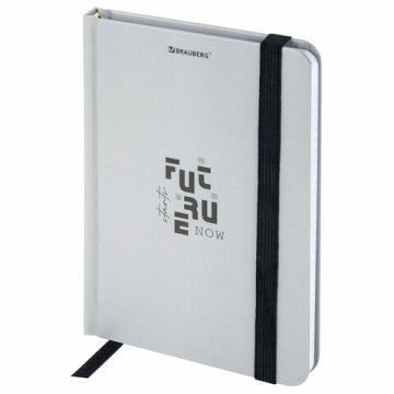 Блокнот 96л А6 109х148мм клетка твердая обложка на резинке BRAUBERG Future 1/36 