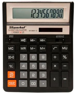 Калькулятор настольный Silwerhof SH-888X-12 12 разрядов 1/20